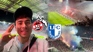 Was für eine UNGLAUBLICHE NACHT in KÖLN🔥🤯 1FC KÖLN vs 1FC MAGDEBURG  Stadionvlog [upl. by Ayikaz]