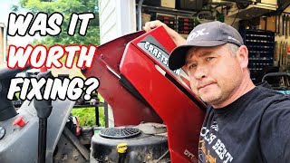 Troubleshooting A Craftsman Lawn Tractor That Wont Start And Keeps Popping [upl. by Lapham947]