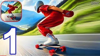 Downhill Race League  Gameplay walkthrough part 1levels 12 ios Android gameplay [upl. by Ardnohs733]