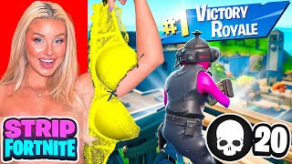 1 KILL  REMOVE 1 CLOTHING PIECE ON FORTNITE  Charlotte Parkes ft Hana [upl. by Naiviv]