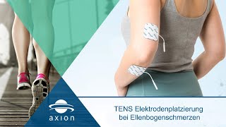 Ellenbogenschmerzen  Elektrodenplatzierung für TENS  axion [upl. by Urania]