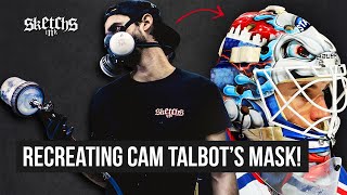 Recreating Cam Talbots Goalie Mask DIY Custom Paint [upl. by Laetitia867]