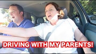 DRIVING WITH MY PARENTS MUM FREAKS OUT [upl. by Harness]