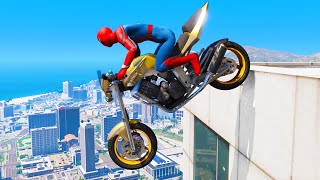 GTA 5 Amazing Jumps 6  Stunt Epic Jump Skills Fail  GTA Gameplay [upl. by Enalda74]