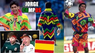 ESPAÑOLES REACCIONAN A JORGE CAMPOS EL MEJOR PORTERO DE MÉXICO [upl. by Scharaga]