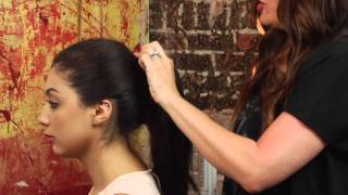 How to Do a Ponytail Using a Weft  Mane Street [upl. by Neri450]