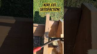 SATISFACTION Removing your kerf cut pieces kerfcut notches hammertime circsaw [upl. by Kentiga]