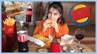 BURGER KING MUKBANG 🍔🍟🥤 [upl. by Percival34]