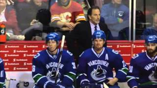 Line brawl 11 min ver Calgary Flames vs Vancouver Canucks 11814 NHL Hockey [upl. by Inohtna]