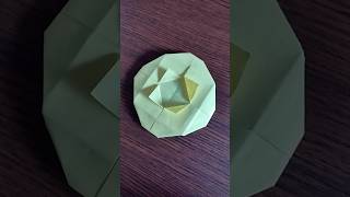 Origami flying disc paper toy for kids shorts kidsshorts origami origamiforkids papertoy [upl. by Irej64]