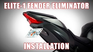 How to install an Elite1 Adjustable Fender Eliminator on a 2016 Kawasaki ZX10R by TST Industries [upl. by Georgetta]