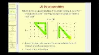 LU Decomposition Using Elementary Matrices [upl. by Dudley]