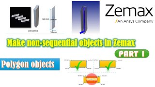 Make nonsquential objects in Zemax  opticstudio POB files Part 1 [upl. by Eeroc]