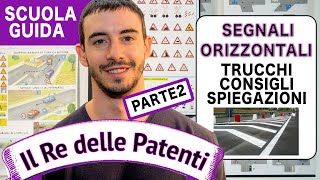 SEGNALI ORIZZONTALI pt 2  IL RE DELLE PATENTI  PATENTE B [upl. by Attekal]