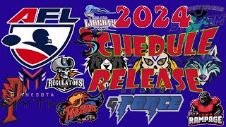 2024 Arena Football League Schedule Release [upl. by Pelligrini]