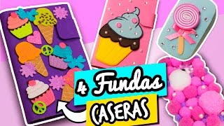 LAS 4 FUNDAS para Celular MÁS FÁCILES Y CASERAS ✂ 4 IDEAS  RECOPILACIÓN  Catwalk [upl. by Yennej367]