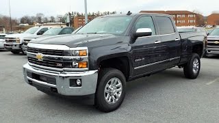 2015 Chevy Silverado 2500HD 66L Duramax Diesel Z71 4X4 LTZ Crew Cab Start Up Tour and Review [upl. by Fonville]