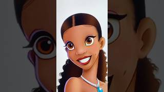 New Tiana transformation art disney digitalart shorts [upl. by Teri118]