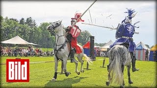 Ritterfest auf Gut Basthorst  Ritter Gaukler und Händler [upl. by Cornwall]