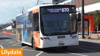 Buses at the new Lilydale Station  Melbourne Transport [upl. by Hamitaf490]