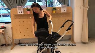 Hauck Comfort Fix Infant Car Seat Tutorial  How To Detach from Hauck Stroller [upl. by Gausman484]