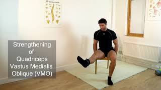 Quadriceps and Vastus Medialis Oblique VMO strengthening exercise 63b [upl. by Fugere]