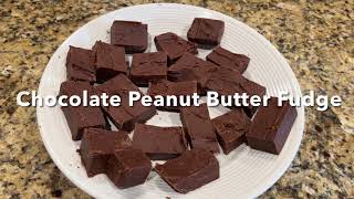 Chocolate Peanut Butter Fudge Easy 2 ingredients [upl. by Navinod18]