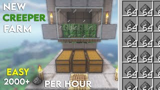 NEW Minecraft 121 Creeper Farm Tutorial  2000 Gunpowder Per Hour Easy [upl. by Yelak679]