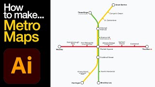 How To Make a Metro Map in Adobe Illustrator [upl. by Llenet]