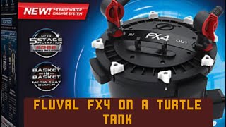 Can you use a Fluval FX4 for a ￼turtle tank fluval fx4 canisterfilter [upl. by Kei168]