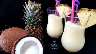 pina colada bazalkoholni koktel 🍹alkolsüz sağlıklı pina colada kokteylnon  acoholic pina colada [upl. by Johannessen979]