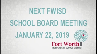 FWISD Special Board Meeting 182019 [upl. by Dyun]