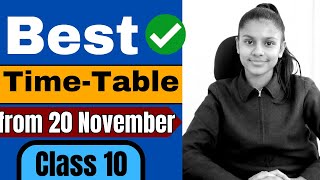 PERFECT ❤️‍🔥 TimeTable for Class 10 Students from 16 November 😱 Board Exams  Watch Now [upl. by Ribak]