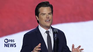 WATCH Rep Matt Gaetz speaks at 2024 Republican National Convention  2024 RNC Night 3 [upl. by Thetisa719]