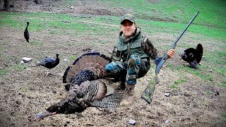 Hunting for a Spring Turkey Gobbler during a Windy Youth Weekend in Virginia [upl. by Aleusnoc]