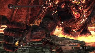 Dark Souls 2  Old Iron King NG No Damage Sacred Chime Hammer [upl. by Handy951]