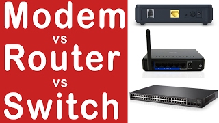 Modem vs Router vs Switch l Explained in Hindi [upl. by Cello]