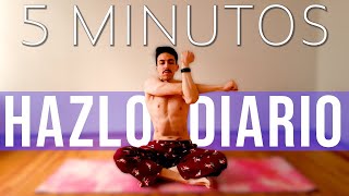 Rutina de ESTIRAMIENTO al DESPERTAR  5 MINUTOS DIARIOS [upl. by Niawd]