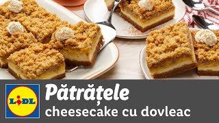 Patratele cheesecake cu dovleac • reteta Bucataria Lidl [upl. by Shakti]