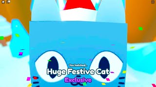 Pet Simulator X CODES Gives You NEW FESTIVE HUGE CAT [upl. by Ursulina]