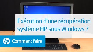 Exécution dune récupération système HP sous Windows 7 [upl. by Eerak593]