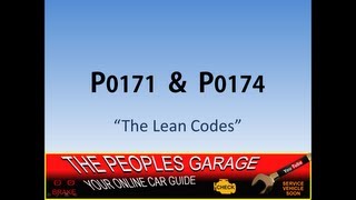 How to Diagnose Codes P0171 amp P0174  Lean Bank 1 amp 2 [upl. by Llet]