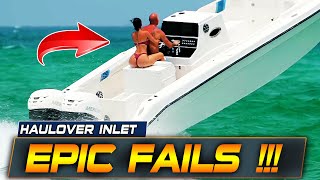 WORST BOAT FAILS AT HAULOVER INLET  BOAT ZONE [upl. by Sima]