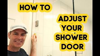 How to fix a sagging shower door 2024 [upl. by Mlehliw]