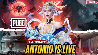 Road To 30k  Antonio is live PUBG mobile  get free uc  Custom Rooms [upl. by Nylirek]