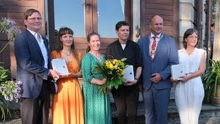 001 Schauspieler Christian Friedel mit Kunstpreis geehrt [upl. by Garap997]