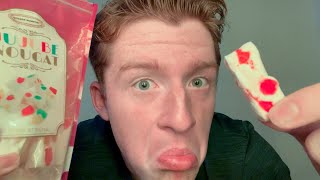 Asmr A Clueless American Tries Italian Nougat Candy [upl. by Eehsar]