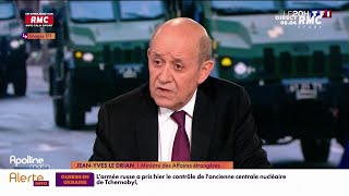 Ukraine  JeanYves Le Drian agite la carte de la guerre nucléaire [upl. by Anilorac]