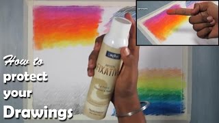 How to use Fixative amp reduce dusting from Drawings [upl. by Whitcher]