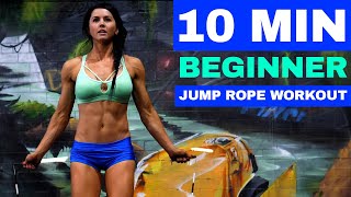 10 Minute Beginner Jump Rope Workout To Lose Weight [upl. by Pretrice]